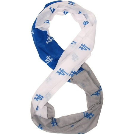 Los Angeles Dodgers Women's Mini Print Color Block Infinity Scarf