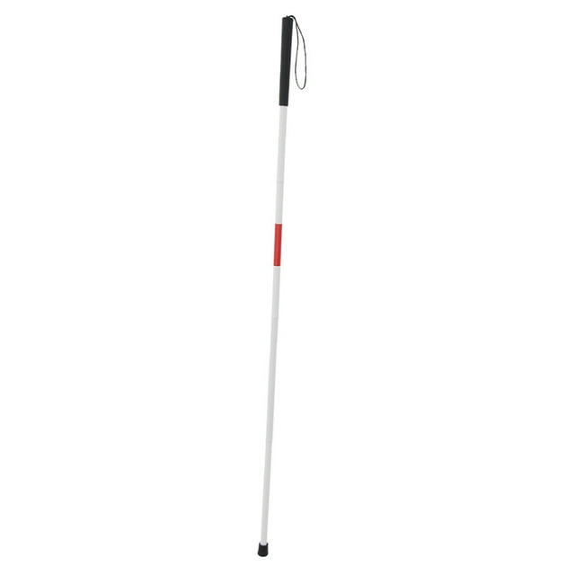Bastones Plegables De Aluminio Para Ciegos Sunnimix Bastón ciego plegable 48.8 Pulgadas Blanco y rojo