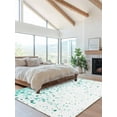 thumbnail image 2 of Teal Polka Dot Area Rug for Bedroom 2.7x5 Ft Watercolor Teal Gradient Abstract Modern Super Soft fuzzy Throw Rug Non-Slip Fluffy Plush Indoor Floor Carpet for Living Room Nursery Home Decor, 2 of 8