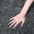 thumbnail image 4 of Garvee 2' x 8' Hallway Runner Rug Modern Solid Shag Rug Luxury Indoor Bedsides Rugs High Pile Fluffy Carpet Floor Cover for Kitchen, Dark Gray, 4 of 7