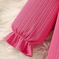 thumbnail image 7 of Xyant Baby Girl Clothes Infant Toddler Girl Fall Winter Outfit Long Sleeve Shirts Top Rufffle Pants Little Girls Clothes (Hot Pink,2-3 Years), 7 of 7