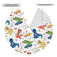 thumbnail image 2 of Sikiie Dinosaur 30-48 inches {designName} Print Christmas Tree Skirt Snowman Xmas Tree Skirt with Edge Christmas Decorations for Holiday Party30", 2 of 7