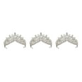 thumbnail image 2 of maskred Shining Wedding Tiaras Wide Application And Beautiful Creating Memorable Moments silver 3Set, 2 of 6
