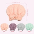 thumbnail image 2 of Unique Bargains Diamond Shape Hair Drying Towel Dry Cap Lightweight Strong Absorbent for After Bath Drying Hair Pink, 2 of 7