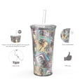thumbnail image 2 of Set de vasos con pajita Zak Designs Vin Scully, 600 ml, Dodger Baseball, 2 of 7