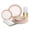 RIO-Pearl Blush, variant on " OCCASIONS " 640 Pcs set (80 Guests)-Wedding Disposable Plastic Plates & cutlery - 80 x 10.25'' + 80 x 7.5'' + Silverware + Cups + Napkins (Rio in White & Pearled Green)