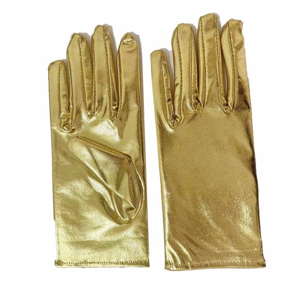 hoksml Women's Patent Leather Gloves Stretchy Breathable Gloves for Performance Party Cosplay