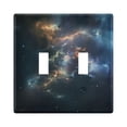 thumbnail image 2 of 3 Gang Light Switch Cover Plate Beautiful Nebulae Wall Plate Decorate Electrical Outlet Cover Plates 4.56”x4.48”, 2 of 8