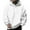 White, variant on LUOGENLI Men Hoodies Zip up Brown Male Fashion Casual Letter Part Print Hooded Pullover Long Sleeve Hooded Sweater Tops Men Hoodies Graphic Mexico Khaki Size M