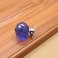 thumbnail image 4 of Toystoory Manija de cristal de Color, cajón esférico de diamante de un solo orificio, armario, manija de muebles para el hogar, accesorios de Hardware Conjuntos de muebles de dormitorio Azul 40 mm Toystoory JJ12822-10B, 4 of 5