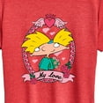 thumbnail image 3 of Hey Arnold! - Valentine's My Love - Women's Short Sleeve Graphic T-Shirt, 3 of 5