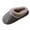 Gray, variant on CHUMUD Men's Faux Leather Slippers with Fur Collar - Warm Fleece Lined, Anti-Slip Rubber Sole Winter House Shoes
