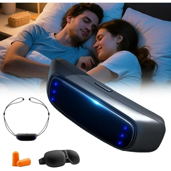 Snoom Anti Snoring Device, 2026 New Upgrade Electronic Snore Stopper, Breathing Rhythm Adjust, 6 Adjustable Modes, Enjoy Quiet, Peaceful Nights, Suitable for Men and Women