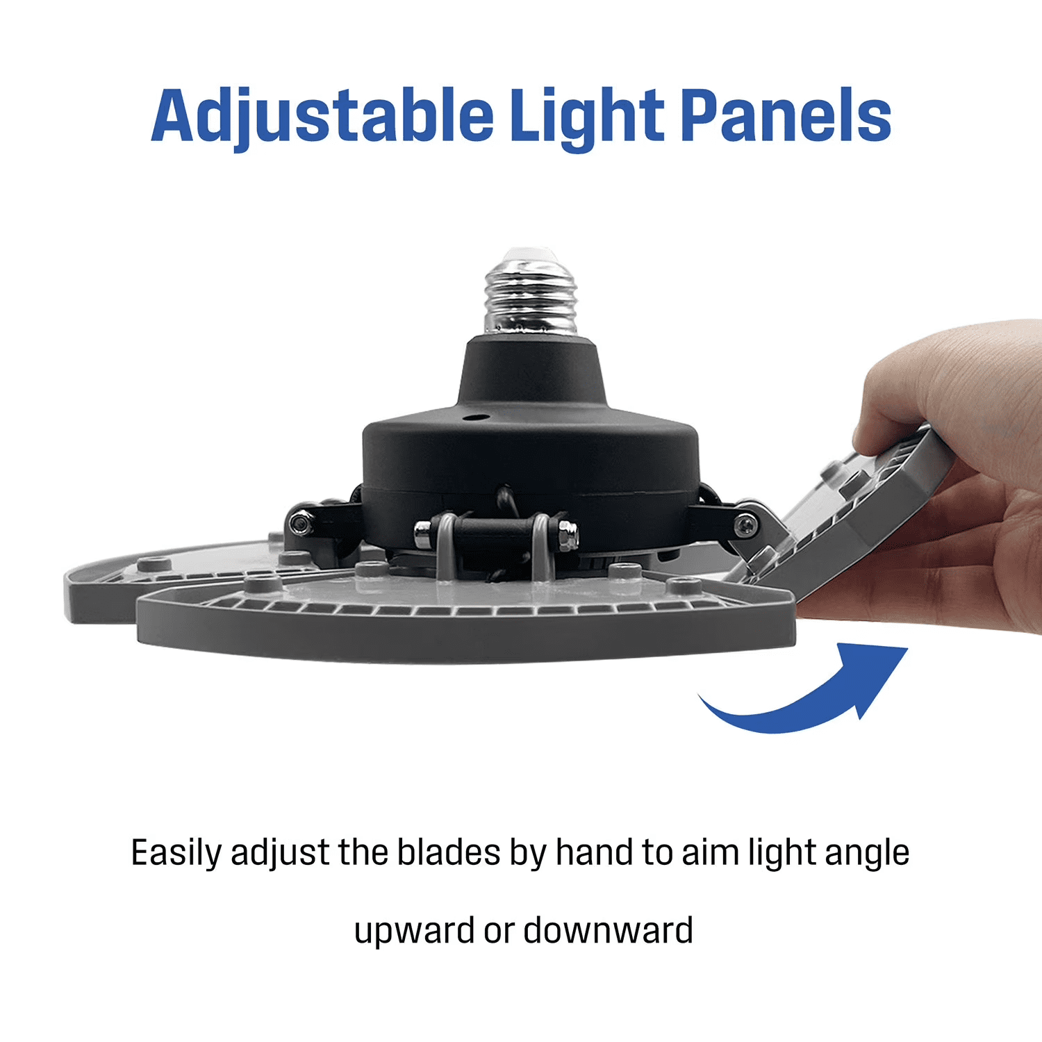 Westinghouse LED Garage Lights,8000 Lumen LED Shop Light with Deformable Three Panel Ceiling Light E26 for Basement, Workshop ,Warehouse ,Shop