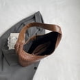 thumbnail image 2 of Bolso de hombro grande para mujer, bolso de mano tejido de PU informal, bolso Hobo, bolso de viaje, 2 of 9