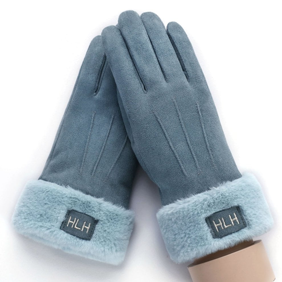 Women Waterproof Gloves Winter Zipper Touch Screen Windproof Warm