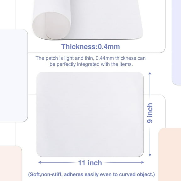 Waterproof Fabric Repair Patch 9x11 Inch 3Pcs for Tents, Boats, Canopies, Bags &