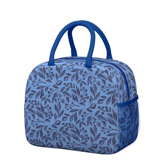 Sac à Lunch à Fermeture Éclair Fleurs de Printemps – Sac Thermique Isolé Portable pour le Travail des Femmes et les Week-Ends