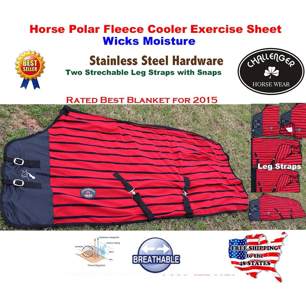 Horse Sheet Polar FLEECE COOLER Exercise Blanket wick 4365 Walmart