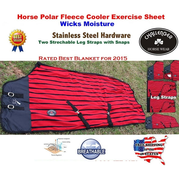 Horse Sheet Polar FLEECE COOLER Exercise Blanket wick 4365