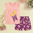 thumbnail image 2 of kpoplk Toddler Baby Girls Summer Outfit Sleeveless Ribbed Collared Tank Tops + Floral Skirt Shorts Set Kids Cute Clothes Size 5-6 Years,Pink, 2 of 9