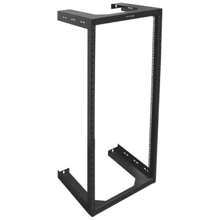 Wavenet - 30U Wall Mount Server Rack 18" Deep 2 Post Open Frame Server Room Rack for 19" Network Data Computer Equipment - Black