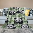 thumbnail image 2 of JEUXUS Panda Blanket, Cute Panda Gifts for Women Men, Cozy Soft Bamboo Panda Bear Throw Blankets, Kawaii Cartoon Purple Plush Blanket, Christmas Birthday Gifts, Pandas Decor Stuff,, 2 of 6