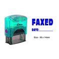 thumbnail image 1 of PrintValue Faxed Office Self Inking Rubber Stamp-Shiny S-842 Size 38x14 mm, 1 of 1