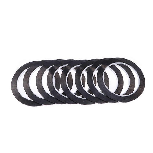 10PCS Self-adhesive Grid Marking Tapes Whiteboard Gridding Tape Art Tape Border Adhesive Tape (Black)