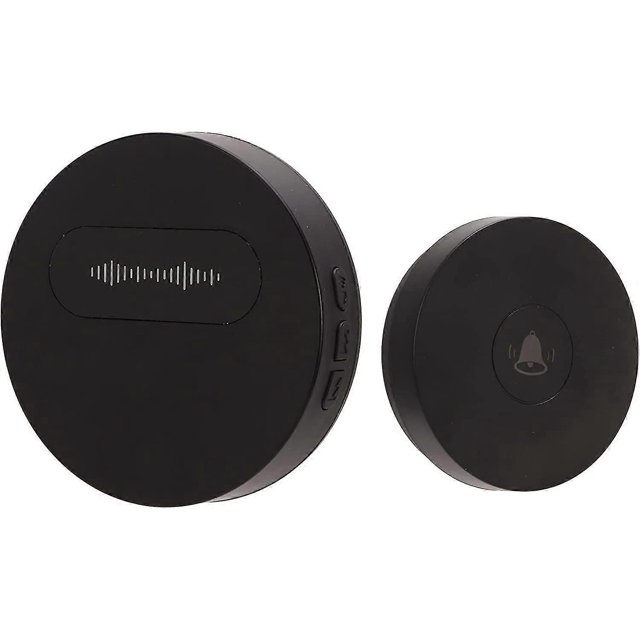 Wireless Doorbell,150M Waterproof with 58 Melodies 4 Volume Levels 90DB Wireless,1 Receiver and 1 Push Button (Black)