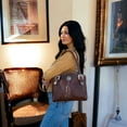 thumbnail image 7 of American West Women's Handbag Genuine Leather Tote Hand Tooled Stylish Every Day Purse, 7 of 7
