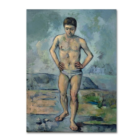 Cezanne 'The Bather' Canvas Art