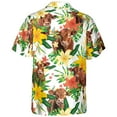 thumbnail image 4 of Lotusprinthandmade Red Brangus Short-sleeve Hawaiian Shirt 4XL, Cow Tropical Shirt, 4 of 4