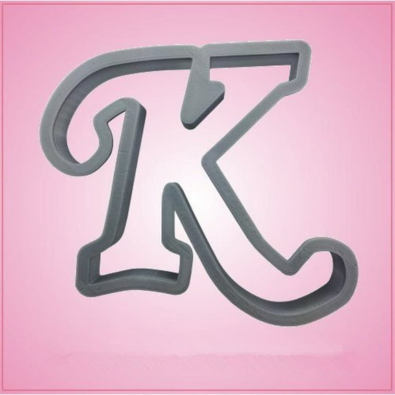 Cursive Letter K Cookie Cutter