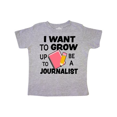 

Inktastic I Want To Grow Up To Be A Journalist Gift Toddler Boy or Toddler Girl T-Shirt