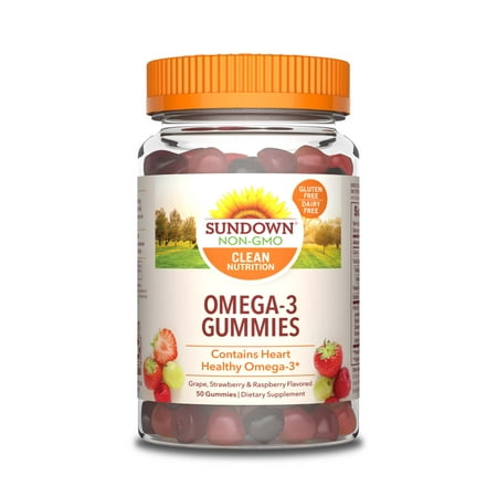 Sundown Naturals® Fish Oil Omega 3 with Vitamin D3, 50 (Best Fish For Vitamin D)