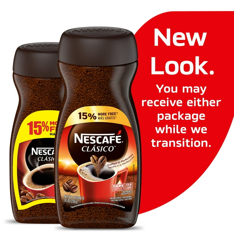 NESCAFÉ CLÁSICO Instant Coffee, Dark Roast, 1 Jar (8.1 Oz) + NESCAFÉ CLÁSICO Instant Coffee, Dark Roast, 1 Jar (8.1 Oz) +