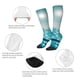thumbnail image 3 of Fotbe Turquoise Ocean Reflection Calcetas Divertidas Estampadas para Hombre y Mujer, Calcetas de Algodón hasta la Rodilla para Caminar, Correr, Enfermería y Embarazo, 3 of 6