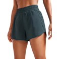 thumbnail image 1 of Shorts CRZ YOGA para correr, tiro alto, secado rápido con bolsillo con cierre, 1 of 6