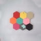 thumbnail image 4 of 10 Uds. Pegatinas de pared hexagonales de fieltro, fondo de transmisión en vivo no tejido, renovación de pared interior, pegatinas de pared autoadhesivas, 4 of 5