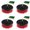 Red 4 Packs, variant on Electric Drill Brush Grout Power Scrubber Cleaning Brush Cleaner Tool
