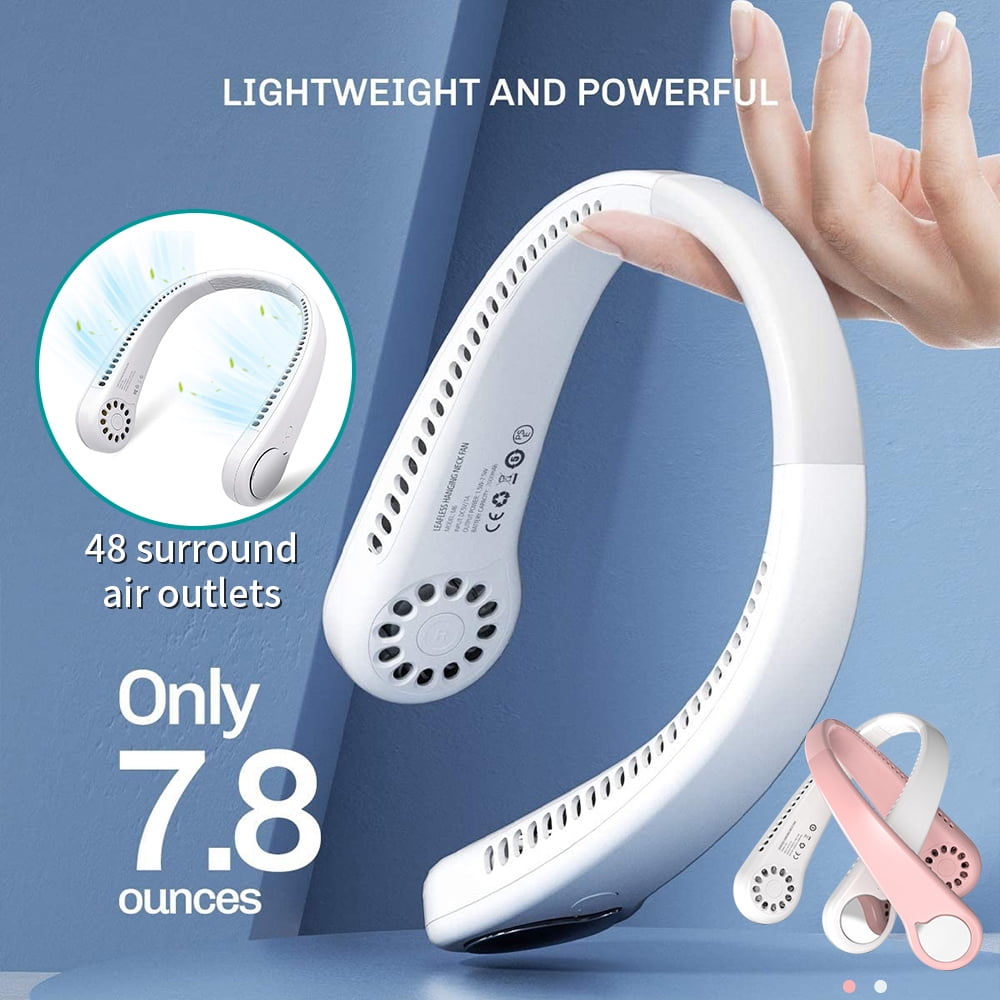 Portable Neck Fan, 3 Speeds, Free Adjustment Personal Cooling Fan