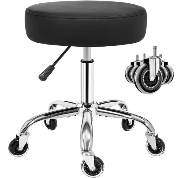 Taburete con ruedas ANWBROAD UWSC001B con ruedas y ajuste de altura
