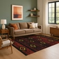 thumbnail image 7 of Addison Rugs Mayfield Premium Machine Washable Transitional Tribal Red Rectangle Rug, 9' x 12', 7 of 7