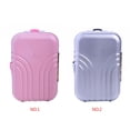 thumbnail image 1 of Wweixi Poupée Fille Valise de Voyage Simulation Roue Pivotante Miniature Jouet de Rangement Bagage Accessoires Argent, 1 of 8