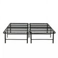 thumbnail image 4 of Solid Metal Platform Bed Base King Size Mattress Foundation Bed Frame, Black, 4 of 6