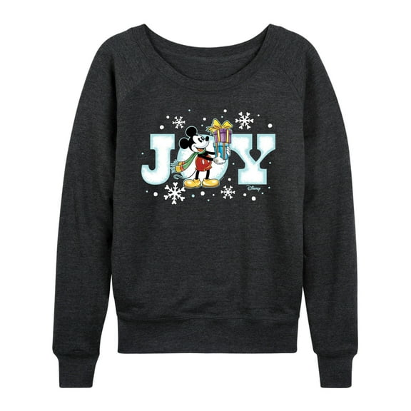 Disney - Joy Mickey - Women's Lightweight French Terry Long Sleeve Shirt