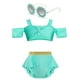 thumbnail image 4 of Bañador de dos piezas para niñas de 2 a 10 años, traje de baño de estilo princesa Disney, Bikini de verano, 2024, 4 of 5