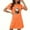 QR1-Orange##Halloween Costumes, variant on Meichang Women's Halloween Nightgowns Pumpkin Ghost Print Sleepwear Short Sleeves Tshirt Dress Sleepshirts Crew Neck Loose Fit Nightshirts Mini Dresses Halloween Costumes Adult