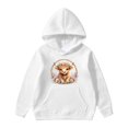 thumbnail image 4 of SJLDQY Girls Hoodies Cute Highland Cow Graphic Hooded Sweatshirts for Girls Long Sleeve Hoodie Fall Winter Casual Pullover Tops with Pockets, 4 of 5